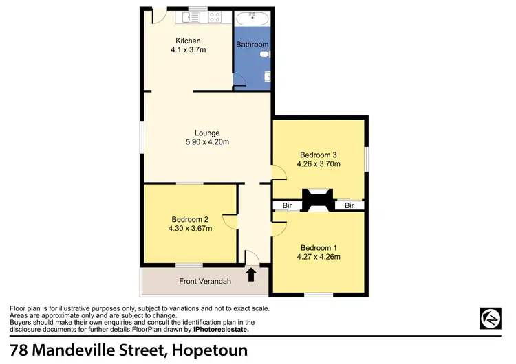 Floorplan of Homely house listing, 78 Mandeville Street, Hopetoun VIC 3396