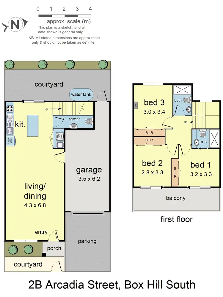 Floorplan of Homely townhouse listing, 2B Arcadia Street, Box Hill South VIC 3128