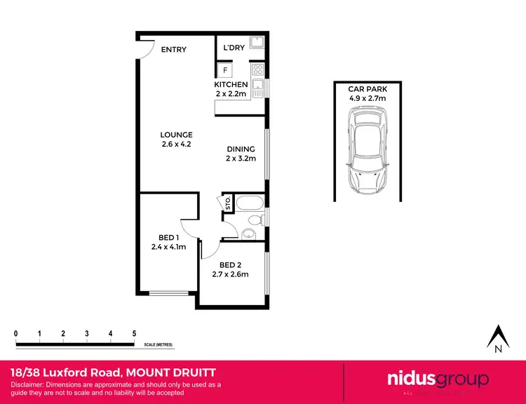 Floorplan of Homely unit listing, 18/38 Luxford Road, Mount Druitt NSW 2770