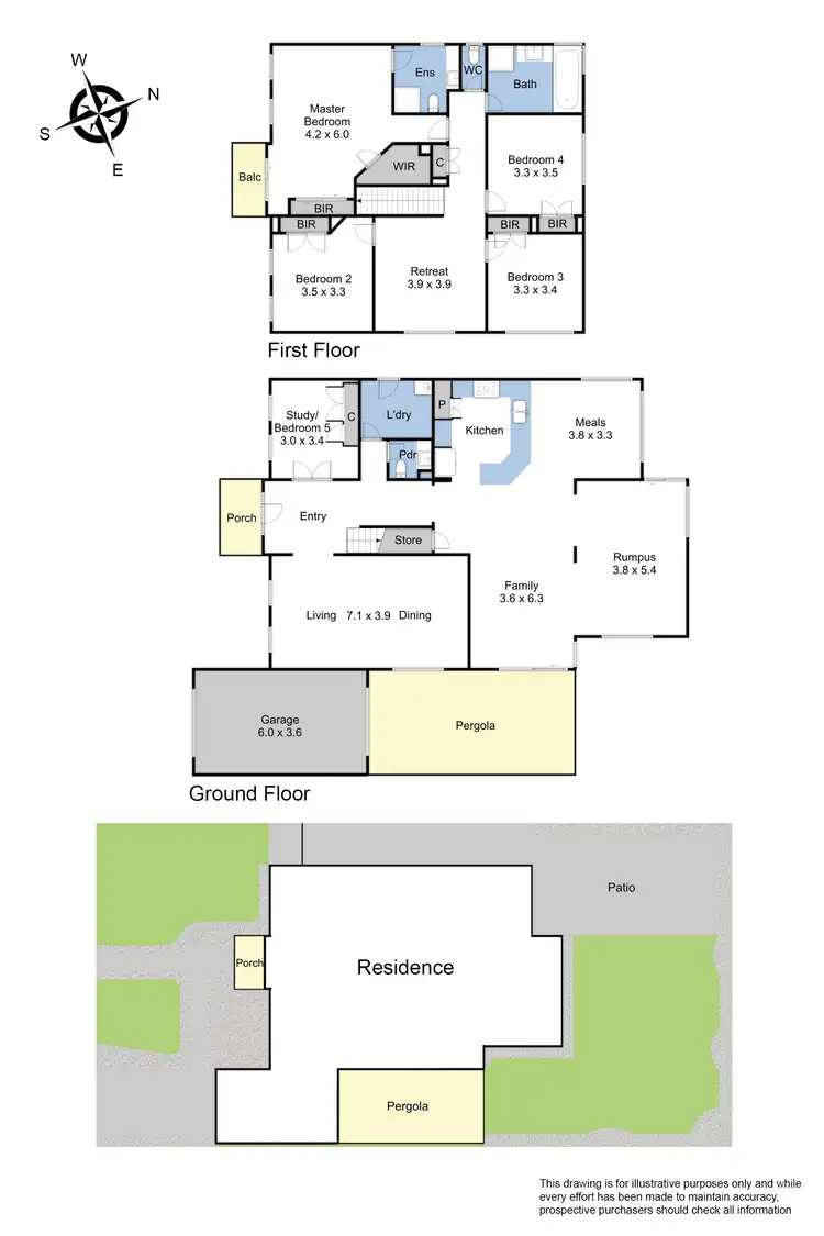 Floorplan of Homely house listing, 6 Royal Ct, Narre Warren South VIC 3805