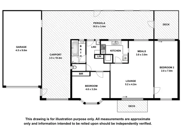 Floorplan of Homely house listing, 374 Williams Road, Millicent SA 5280