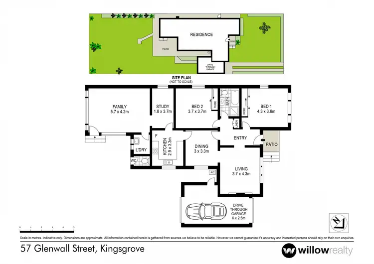 Floorplan of Homely house listing, 57 Glenwall Street, Kingsgrove NSW 2208