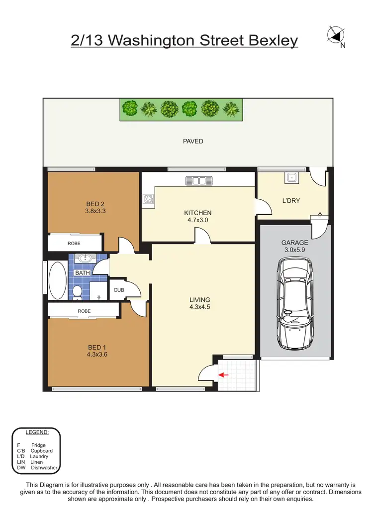 Floorplan of Homely villa listing, 2/13-15 Washington street, Bexley NSW 2207