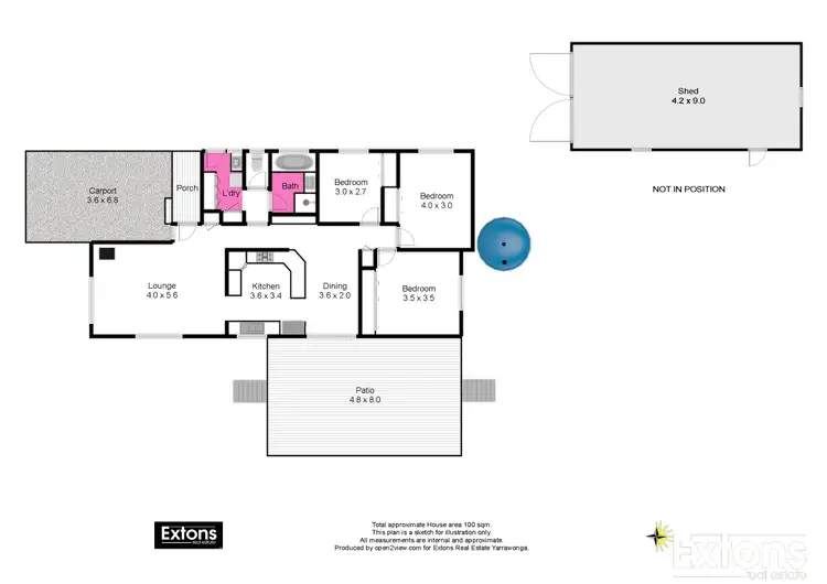 Floorplan of Homely house listing, 5 VAGG STREET, Tungamah VIC 3728