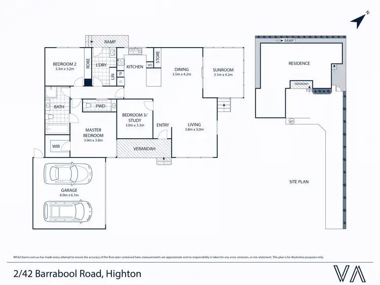 Floorplan of Homely unit listing, 2/42 Barrabool Road, Highton VIC 3216