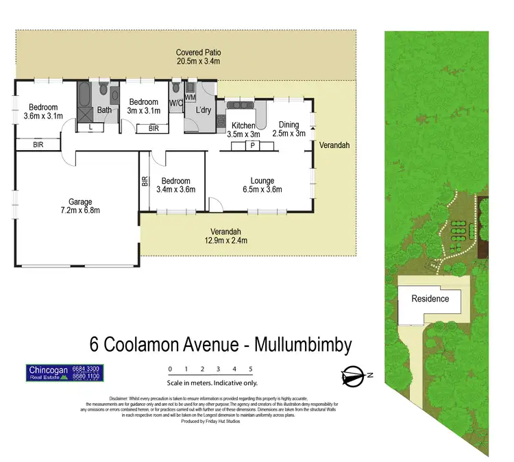 Floorplan of Homely rural property listing, 6 Coolamon Avenue, Mullumbimby NSW 2482