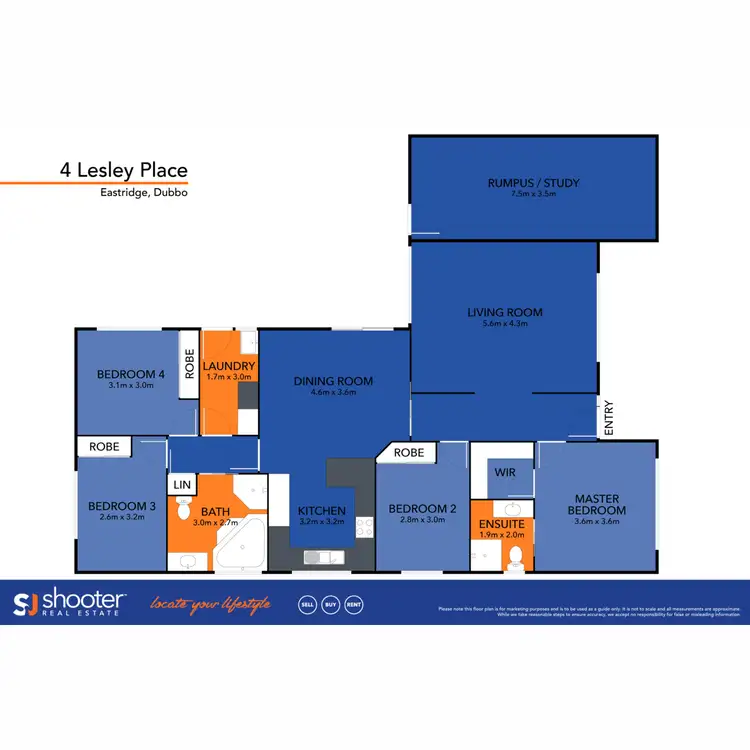 Floorplan of Homely house listing, 4 Lesley Place, Dubbo NSW 2830