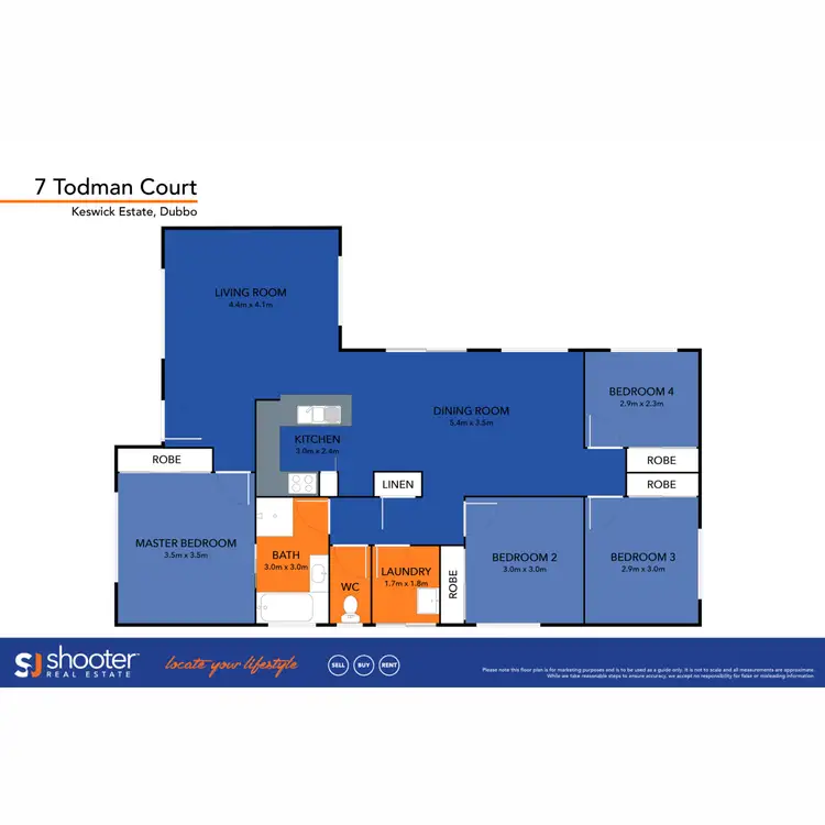 Floorplan of Homely house listing, 7 Todman Court, Dubbo NSW 2830