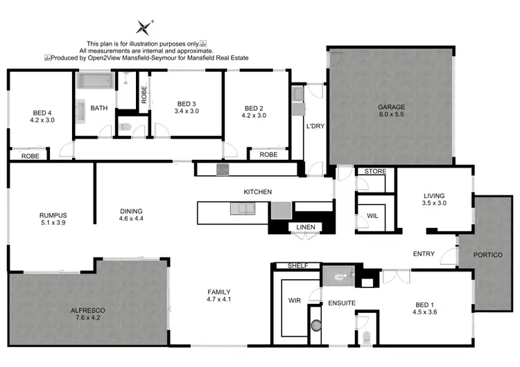 Floorplan of Homely house listing, 14 Saddle Court, Mansfield VIC 3722