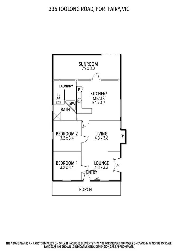 Floorplan of Homely house listing, 335 Toolong Road, Toolong VIC 3285