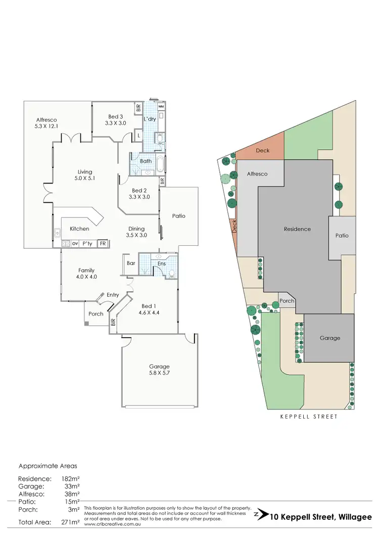 Floorplan of Homely house listing, 10 Keppell Street, Willagee WA 6156