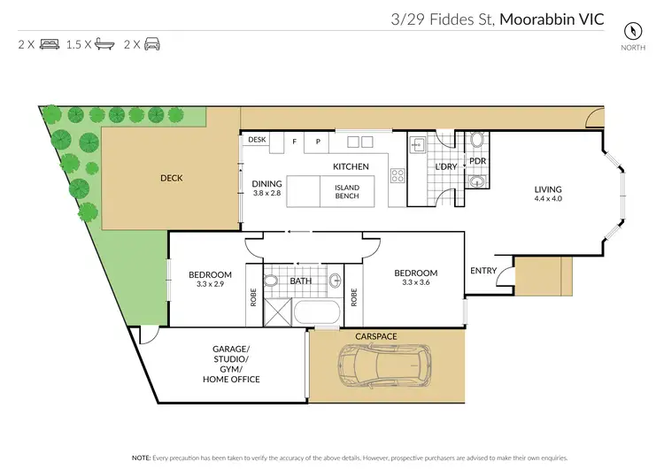 Floorplan of Homely house listing, 3/29 Fiddes Street, Moorabbin VIC 3189