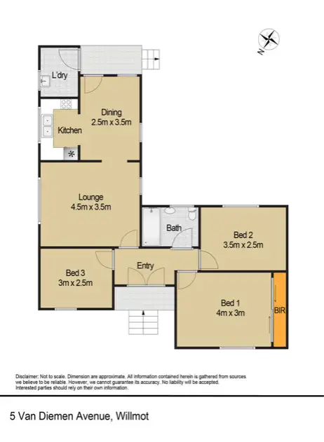 Floorplan of Homely house listing, 5 Van Diemen Avenue, Willmot NSW 2770