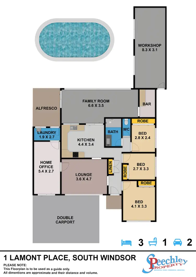 Floorplan of Homely house listing, 1 Lamont Place, South Windsor NSW 2756