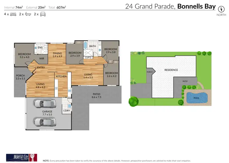 Floorplan of Homely house listing, 24 Grand Parade, Bonnells Bay NSW 2264