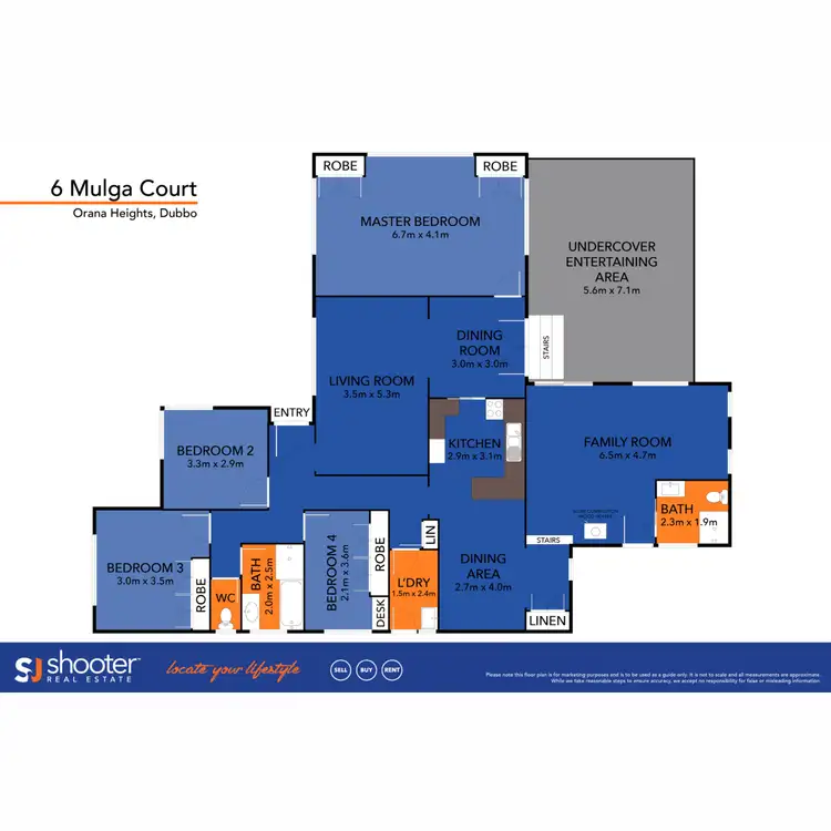 Floorplan of Homely house listing, 6 Mulga Court, Dubbo NSW 2830