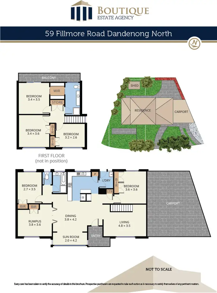 Floorplan of Homely house listing, 59 Fillmore Road, Dandenong North VIC 3175