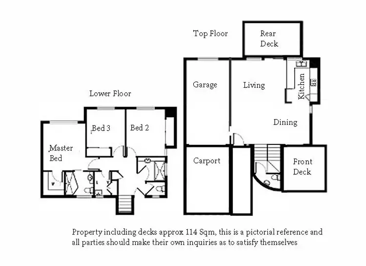 Floorplan of Homely townhouse listing, 21/82 Russell Terrace, Indooroopilly QLD 4068