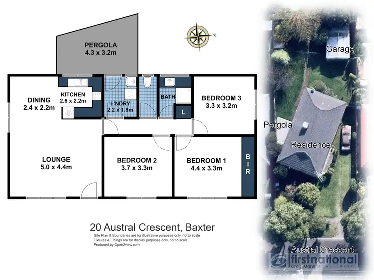 Floorplan of Homely house listing, 20 Austral Crescent, Baxter VIC 3911