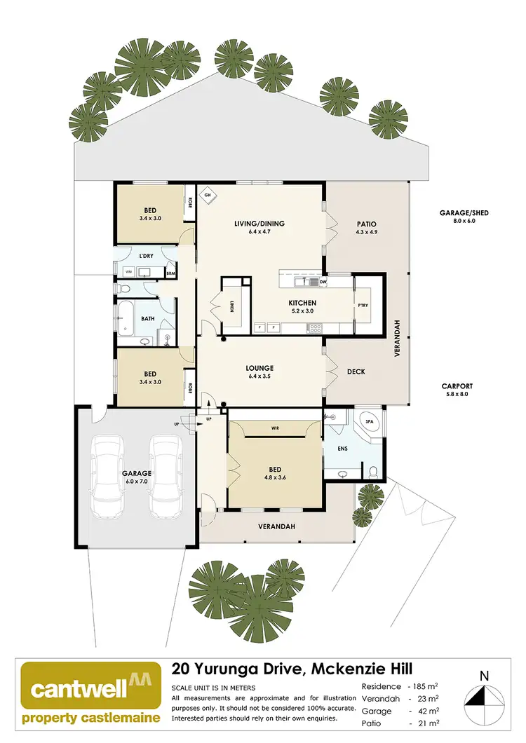 Floorplan of Homely house listing, 20 Yurunga Drive, Mckenzie Hill VIC 3451