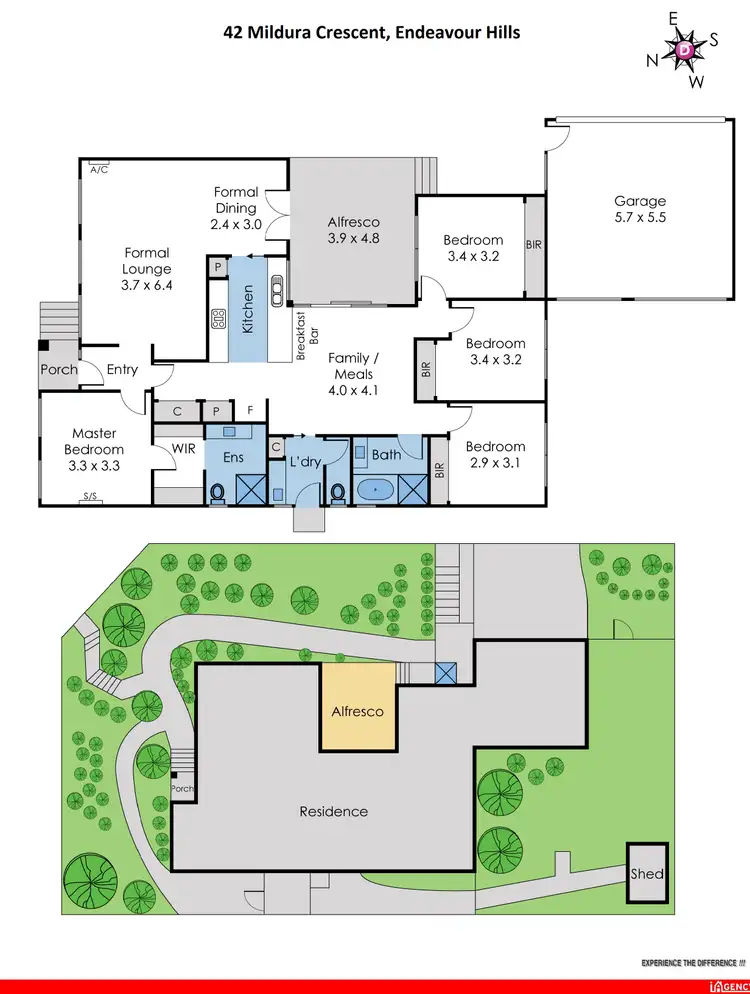 Floorplan of Homely house listing, 42 Mildura Crescent, Endeavour Hills VIC 3802