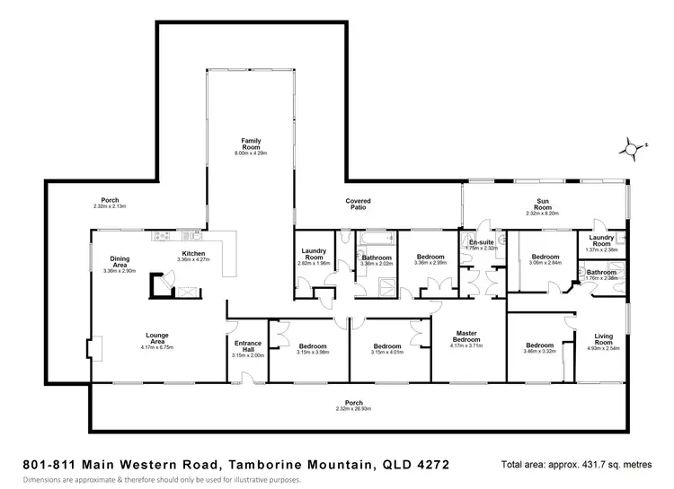 Floorplan of Homely rural property listing, 801-811 Main Western Road, Tamborine Mountain QLD 4272