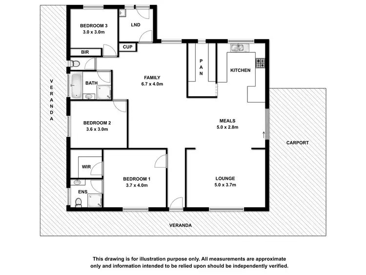 Floorplan of Homely house listing, 106 Acacia Drive, Millicent SA 5280