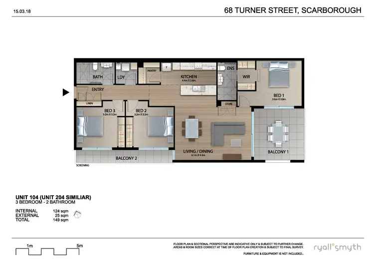 Floorplan of Homely unit listing, 8/68 Turner St, Scarborough QLD 4020
