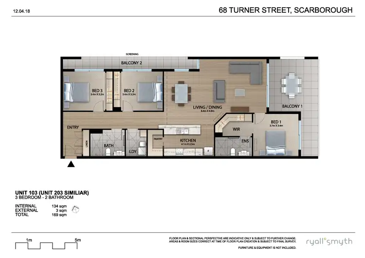 Floorplan of Homely unit listing, 7/68 Turner St, Scarborough QLD 4020