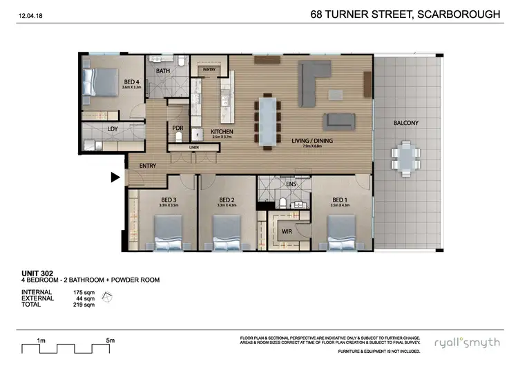 Floorplan of Homely unit listing, 10/68 Turner St, Scarborough QLD 4020