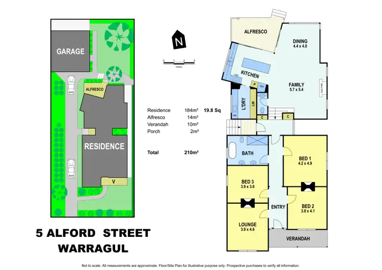 Floorplan of Homely house listing, 5 Alford Street, Warragul VIC 3820