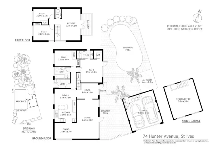 Floorplan of Homely house listing, 74 Hunter Avenue, St Ives NSW 2075