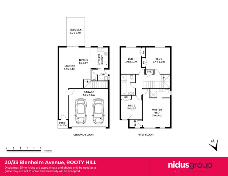 Floorplan of Homely townhouse listing, 20/33 Blenheim Avenue, Rooty Hill NSW 2766