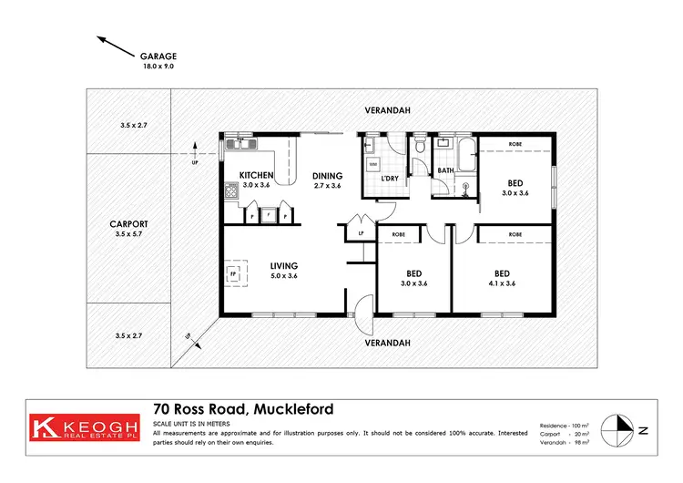 Floorplan of Homely house listing, 70 Ross Road, Muckleford VIC 3451