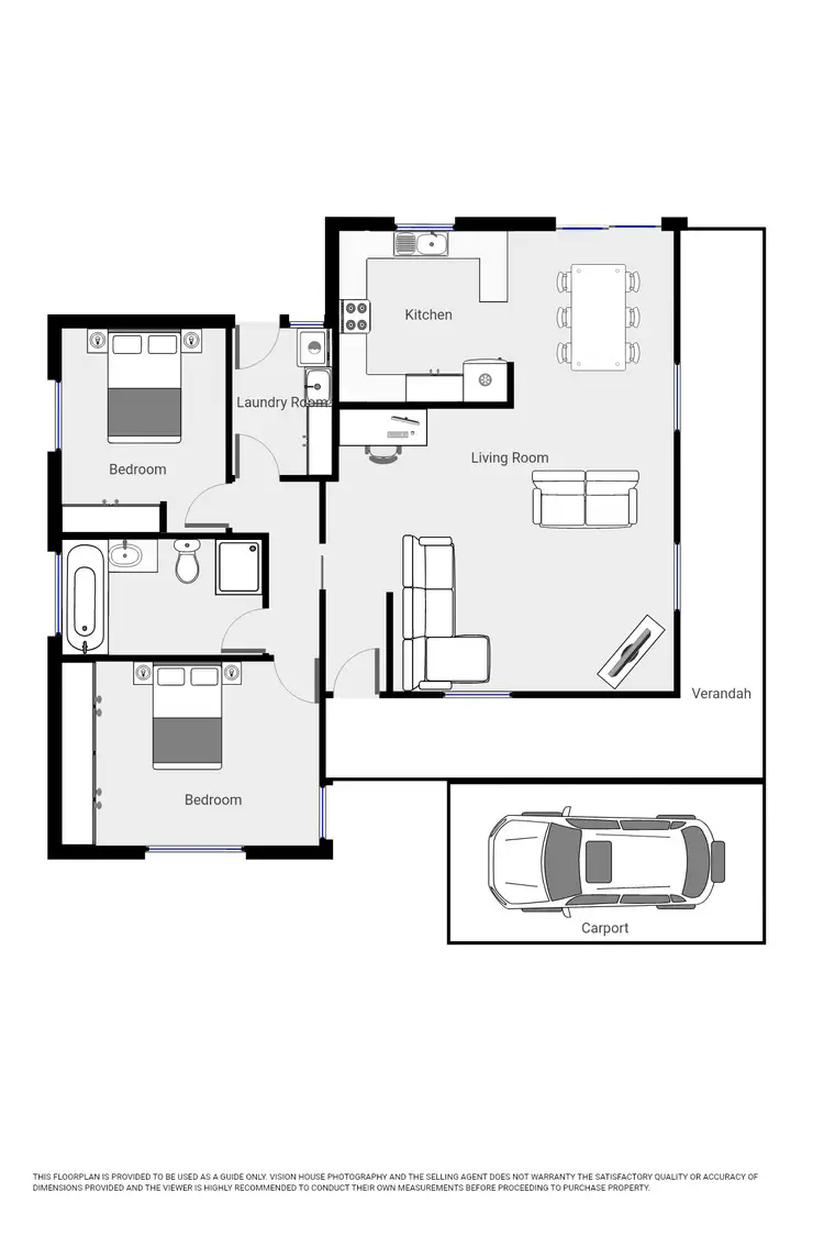 Floorplan of Homely townhouse listing, 14A Dunning Drive, Mildura VIC 3500