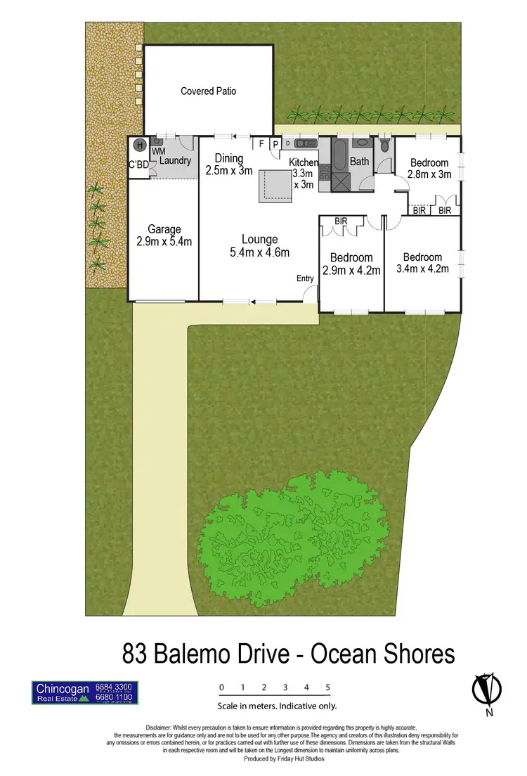 Floorplan of Homely house listing, 1/83 Balemo Drive, Ocean Shores NSW 2483