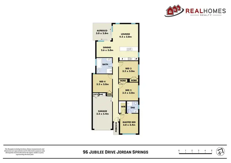 Floorplan of Homely house listing, 96 Jubilee Drive, Jordan Springs NSW 2747