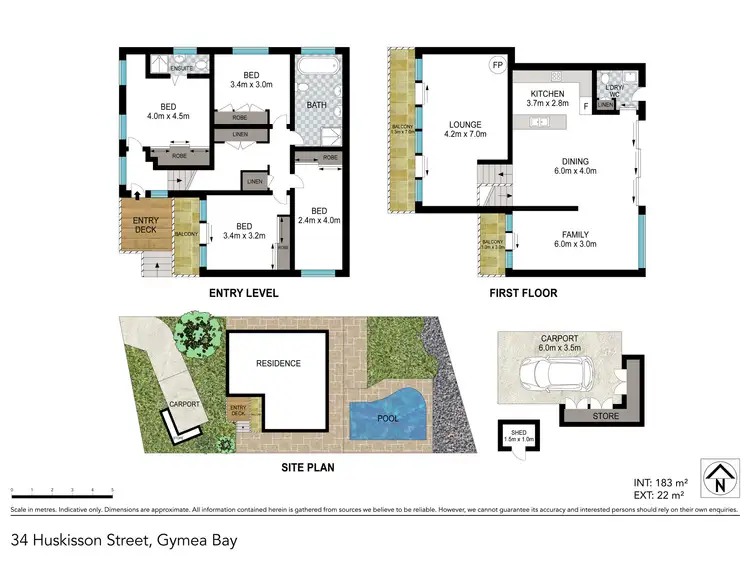 Floorplan of Homely house listing, 34 Huskisson Street, Gymea Bay NSW 2227