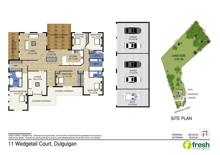 Floorplan of Homely rural property listing, 11 Wedgetail Court, Dulguigan NSW 2484