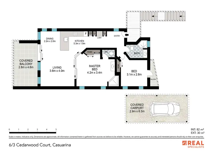 Floorplan of Homely unit listing, 6/3 Cedarwood Court, Casuarina NSW 2487