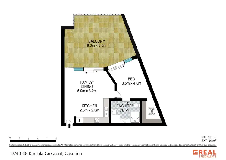 Floorplan of Homely unit listing, 17/40-48 Kamala Crescent, Casuarina NSW 2487