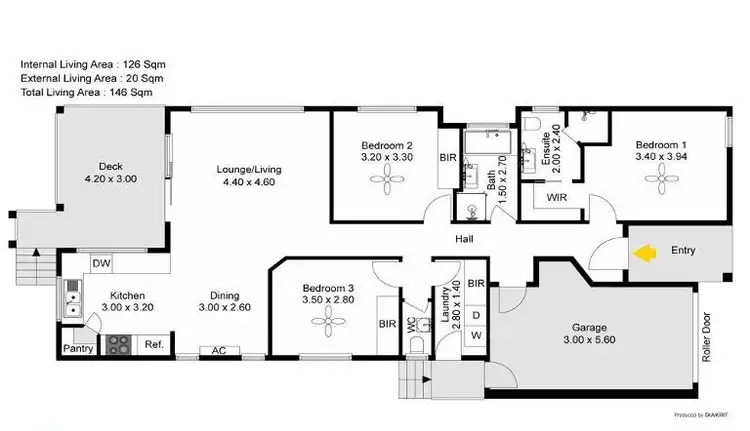 Floorplan of Homely house listing, 45 Mossman Parade, Waterford QLD 4133