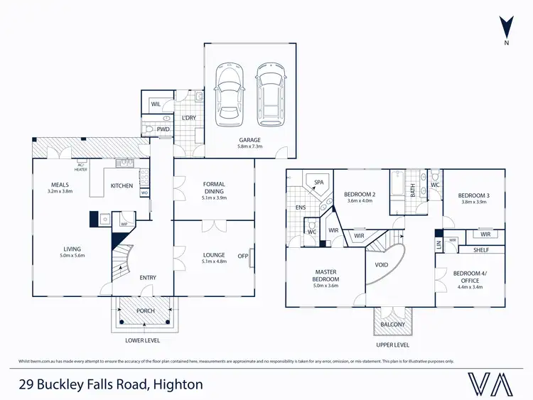 Floorplan of Homely house listing, 29 Buckley Falls Road, Highton VIC 3216