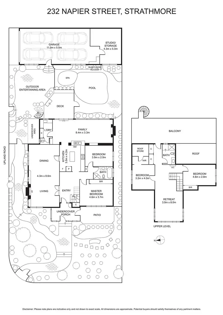 Floorplan of Homely house listing, 232 Napier Street, Strathmore VIC 3041
