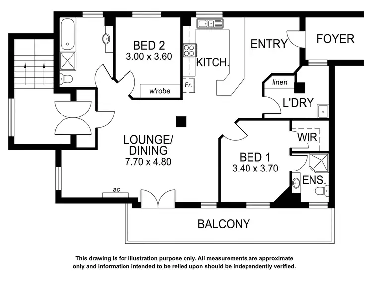 Floorplan of Homely unit listing, 3004/3 Lake Terrace West, Mount Gambier SA 5290