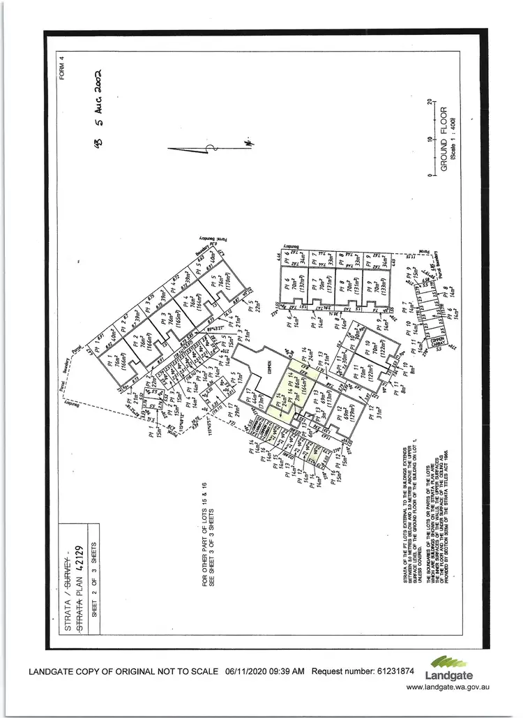 Floorplan of Homely unit listing, 14/56 St Andrews Drive, Yanchep WA 6035