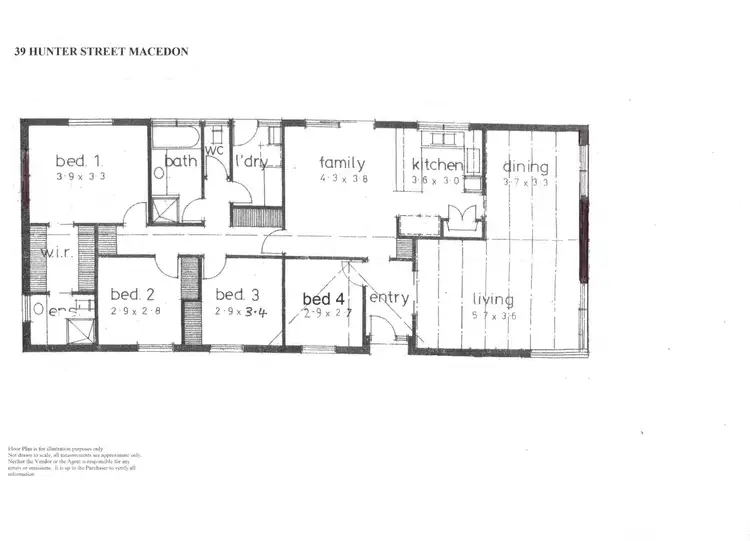 Floorplan of Homely house listing, 39 Hunter Street, Macedon VIC 3440