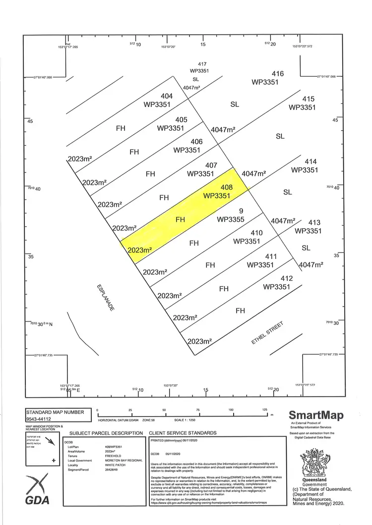 Floorplan of Homely land listing, 138 White Patch Esplanade, Banksia Beach QLD 4507