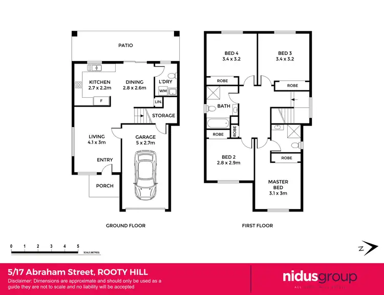 Floorplan of Homely townhouse listing, 5/17 Abraham Street, Rooty Hill NSW 2766