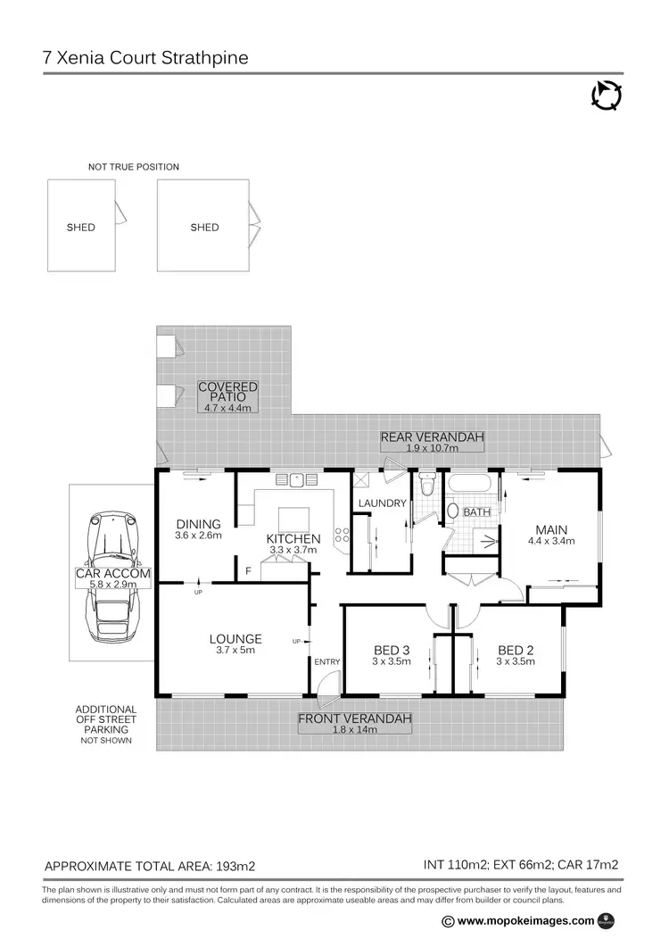 Floorplan of Homely house listing, 7 Xenia Court, Strathpine QLD 4500